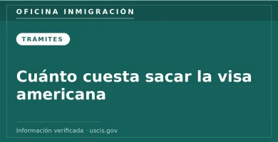 Cuánto cuesta sacar la visa americana — Oficina Inmigración. Información verificada con uscis.gov.