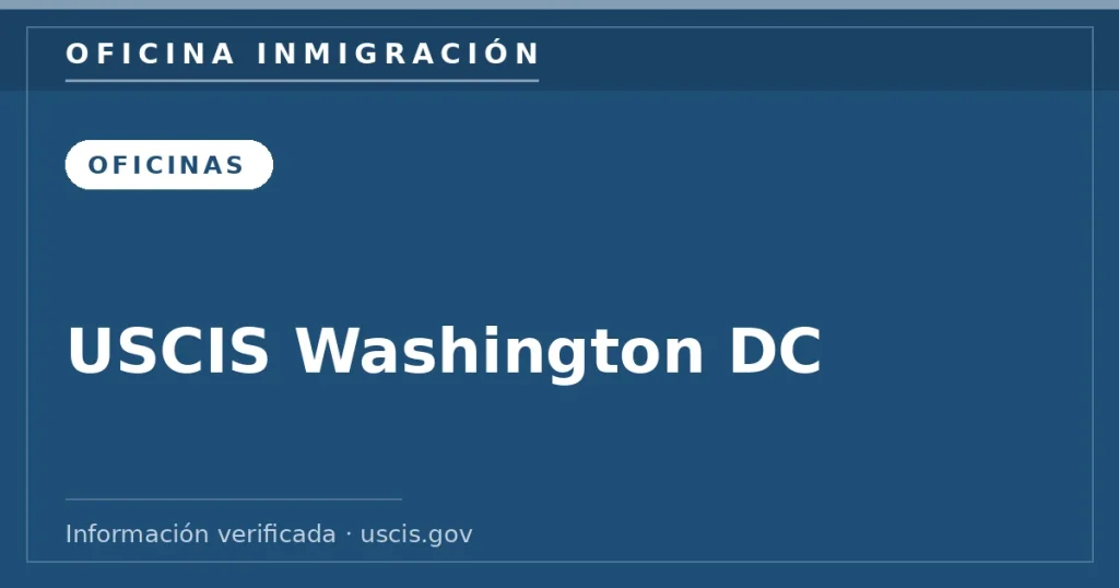 USCIS Washington DC: está en Fairfax, VA USCIS Washington DC: está en Fairfax, VA