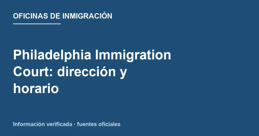 Philadelphia Immigration Court en el Robert N. C. Nix Federal Building